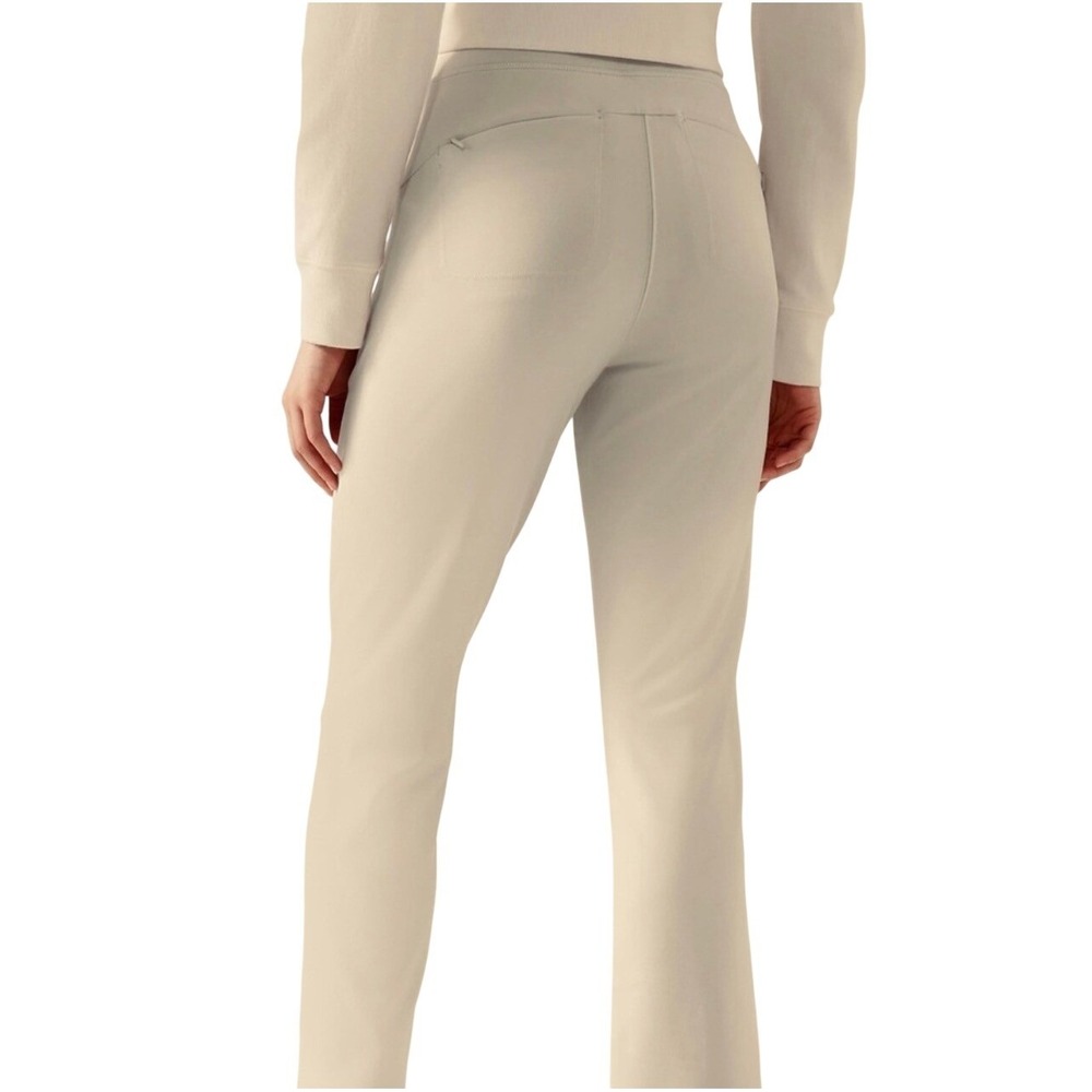 Athleta  High Rise Pant Beige Straight Leg  467186 Size 10